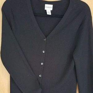 Chico's size 2 Rayon Black Sweater